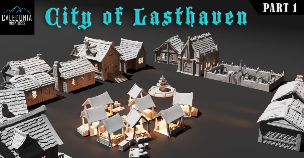 City of Lasthaven - stl files for 3d printing